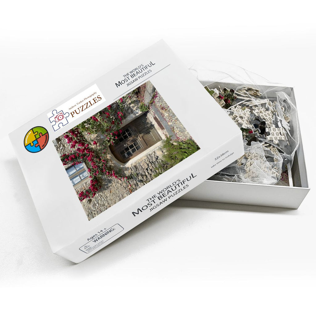 Villa Doorway, Menaggio, Italy, 2026; Wooden Jigsaw Puzzles 500 pcs (Vertical)