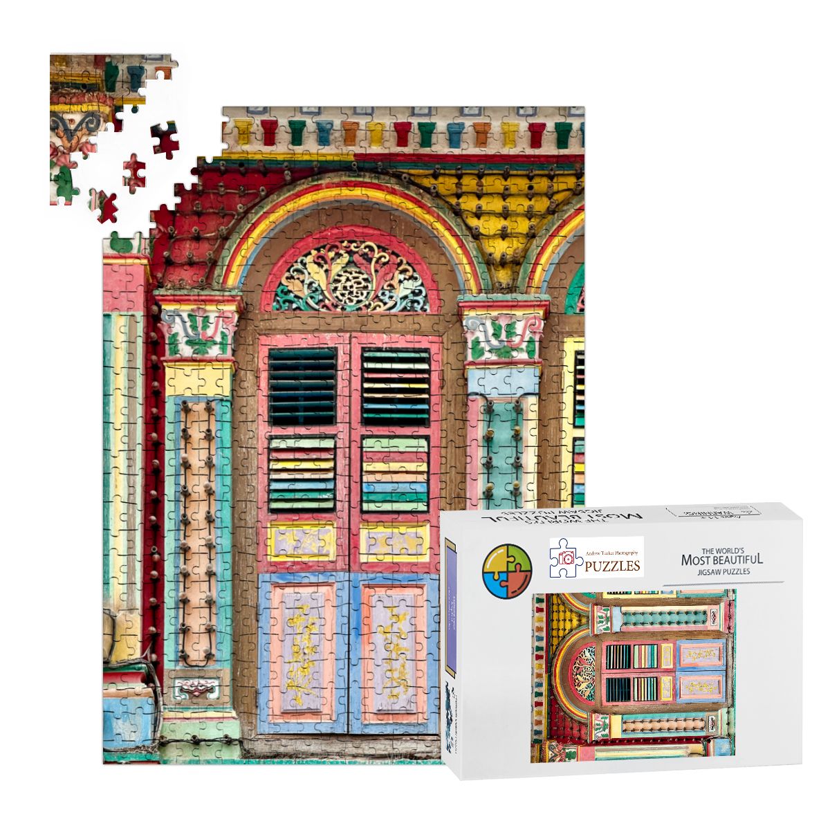 Little India, Signapore; 202; Wooden Jigsaw Puzzles 500 pcs (Vertical)