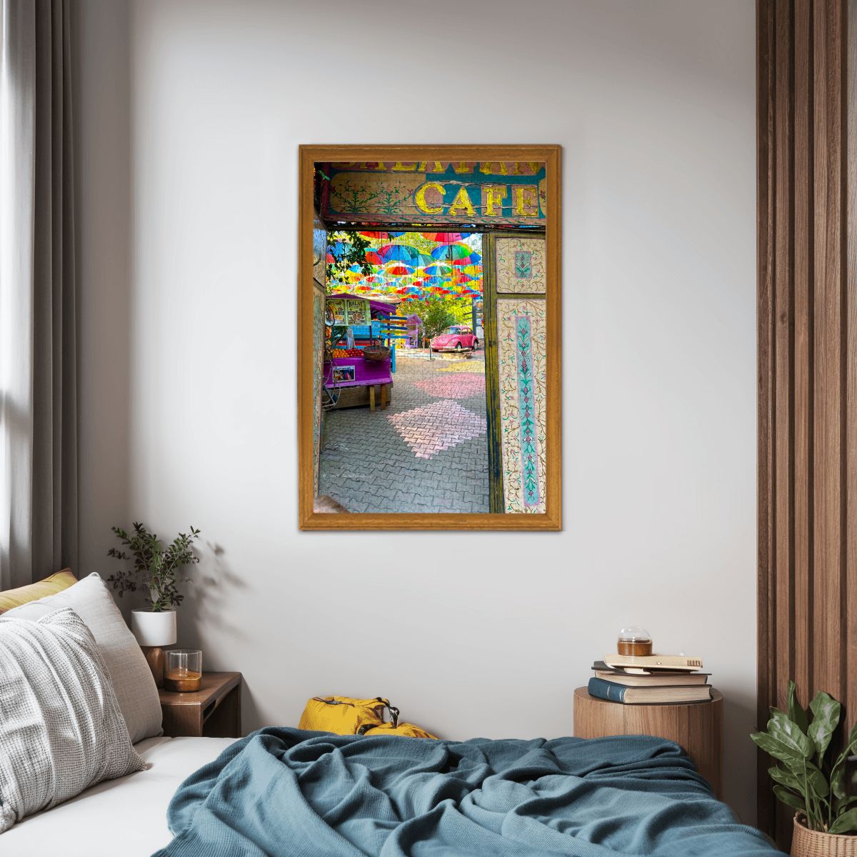 Cafe Fener-Balat, Istanbul Wooden Jigsaw Puzzle 1000 pcs (Vertical)
