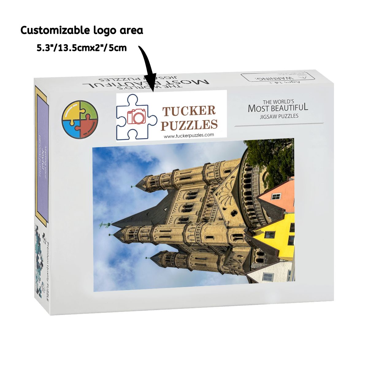 St. Martin Church, Cologne, Germany; Wooden Jigsaw Puzzle 1000 pcs (Vertical)