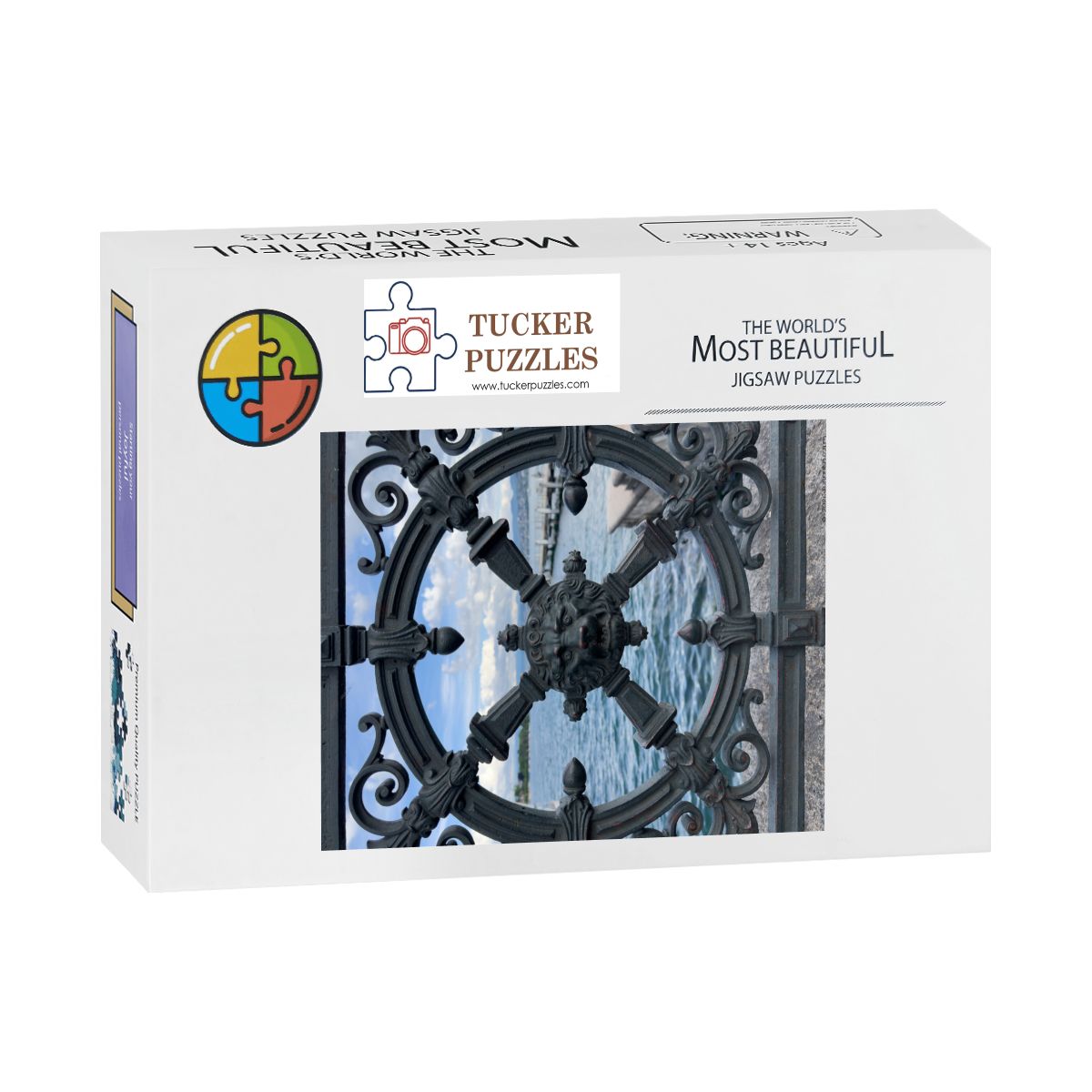 Zurich Waterfront Abstract; Wooden Jigsaw Puzzle 500 pcs (Vertical)